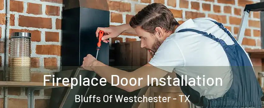 Fireplace Door Installation Bluffs Of Westchester - TX