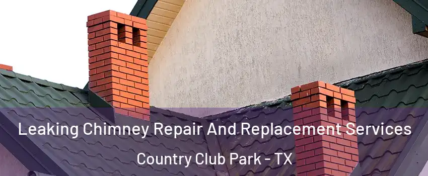 Leaking Chimney Repair And Replacement Services Country Club Park - TX